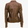 Mountain-Women?s Brown Leather Jacket - Image 3