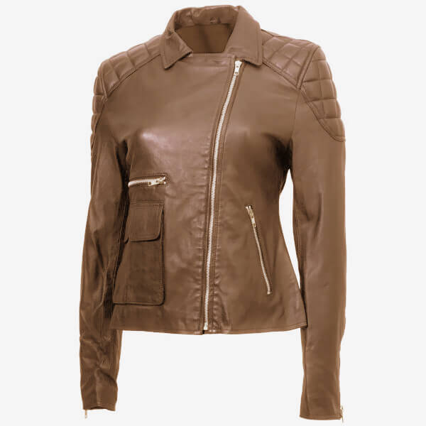 Mountain-Women?s Brown Leather Jacket - Leatheriza