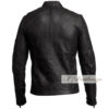 Men's Elegant Black Biker Leather Jacket - Image 2