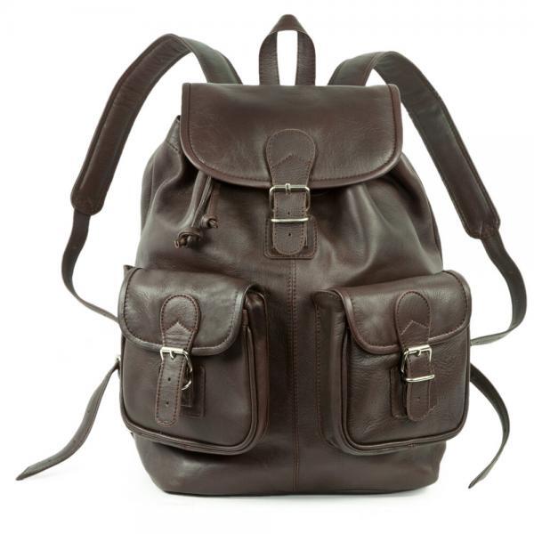 Real Leather Brown Carry Sack Bag