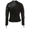 Women's Fancy Black Leather Jacket - Image 2
