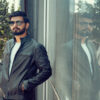 Men Designer Choice Plain Black Leather Jacket - Image 2