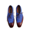 Men's Two Toned Designer Leather Dress Shoes - Image 4