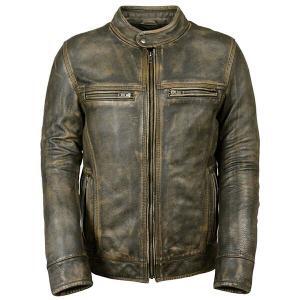 Men's Khaki Hunters Leather Jacket