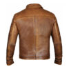 Men's Basic Brunette Leather Jacket - Image 2