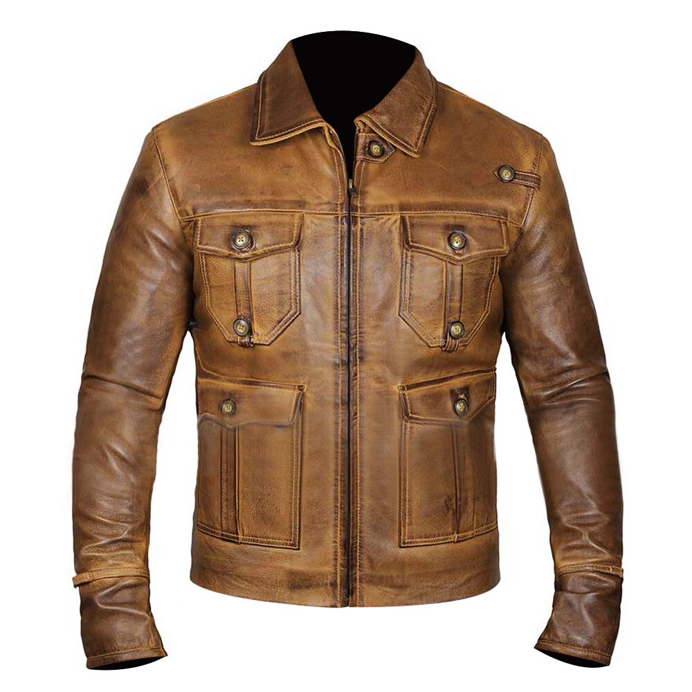 Buy Men's Brunette Leather Jacket from leatheriza.com