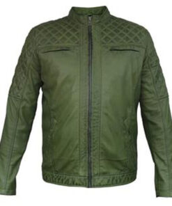 Men's Green Leather Jacket | Biker Jackets