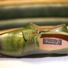 Handmade Men's Green Monk Strap Croc Design Real Leather Shoes - Image 2