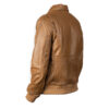 Men's Coffee Brown Bomber Jacket - Image 2