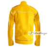 Men's Eccentric Yellow Leather Jacket - Image 3