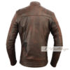 Vintage Classic Hickory Brown Leather Jacket For Men - Image 3