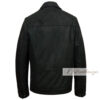 Classic Onyx Black Leather Jacket For Men - Image 3