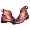 Handmade Leather Boots | Brown Boots for men in Cap toe Style - Image 3