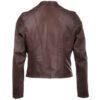 Classic- Women's Brown Leather Jacket - Image 2