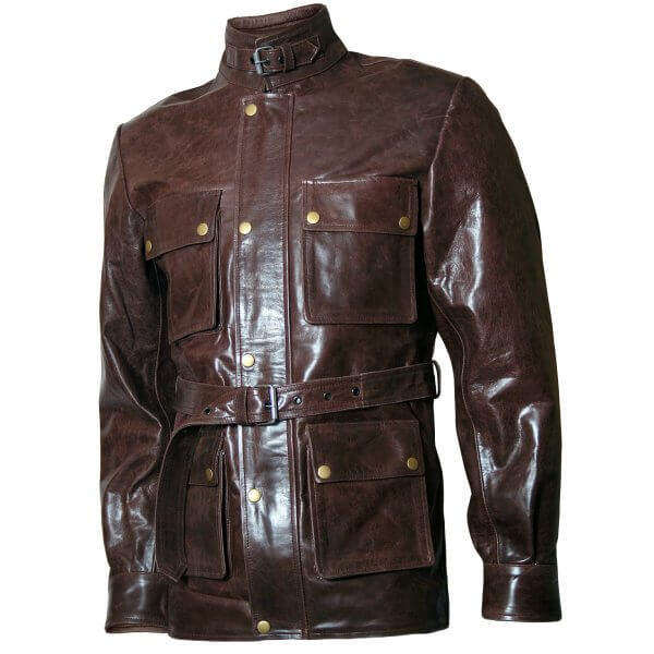 Buy Charcoal Mens Leather Jacket From leatheriza.com