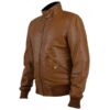 Men's Everyday Brown Leather Jacket - Image 3