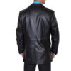 Black Leather Blazer for Men - Image 2