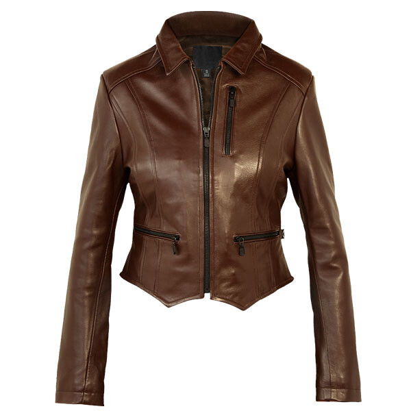 Dark Brown Women Leather Jacket | Women Brown Jacket - Leatheriza