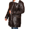 Rock- Men's Brown Leather Coat - Image 2
