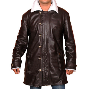 Rock- Men's Brown Leather Coat