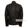 4 Pockets - Black Leather Jacket for Men - Image 2