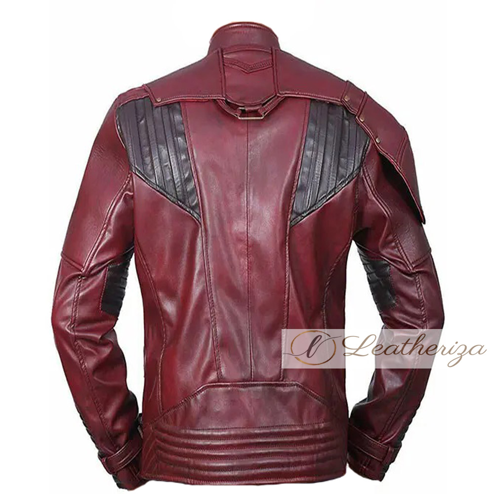 Get Men's Maroon Leather Jacket for Biker from leatheriza.com