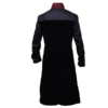 Mystery- Men's Black and Maroon Leather Coat - Image 3