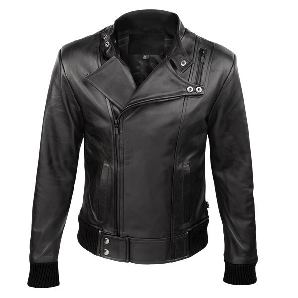 Black Leather Bomber Jacket for Men - Leatheriza