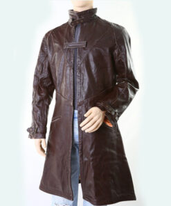 Chocolate- Men's Leather Coat