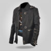 Rockstar Club - Men's Black Leather Jacket - Image 2