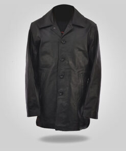Curious – Black Leather Coat for Men