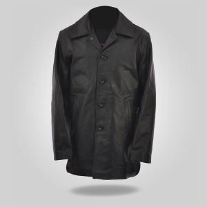 Curious – Black Leather Coat for Men