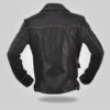 Coal Black - Men's Leather Coat - Image 2