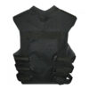 Jet Black - Men's Leather Vest - Image 2