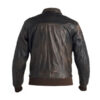 Choco Brown - Men's Bomber Leather Jacket - Image 2