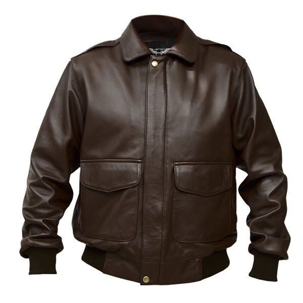 UAE National Day Dark Brown Leather Jacket Leatheriza