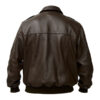 Dark Brown Leather Jacket For Men - Image 2