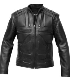 Packs Black Leather Jacket for Men