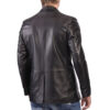 Forum- Black Leather Coat for Men - Image 2