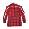 Checked- Red Leather Jacket - Image 2