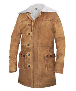 Men's Brown Barn Leather Coat
