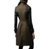 Plump- Women's Dark Green Leather Coat - Image 2