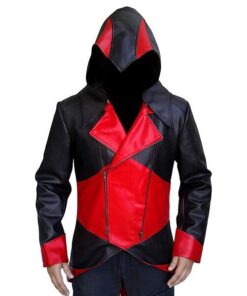 Rules- Men's Black Leather Hoodie-Jacket