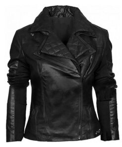 Layered- Men's Black Leather Jacket