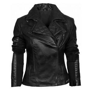 Layered- Men's Black Leather Jacket