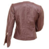 Woods- Women's Brown Leather Jacket - Image 3