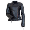 Layers- Women's Black Leather Jacket - Image 2