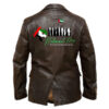 UAE National Day Brown Leather Jacket - Image 2