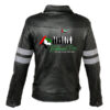 UAE National Day Black Leather Jacket - Image 2