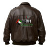 UAE National Day Dark Brown Leather Jacket - Image 2